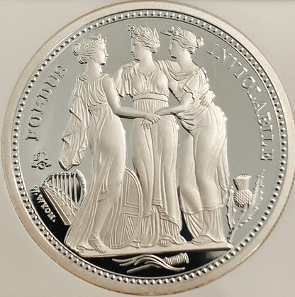 2021年 セントヘレナ「スリー・グレイセス」2ポンド銀貨【PF69UC｜NGC鑑定｜Three Graces】