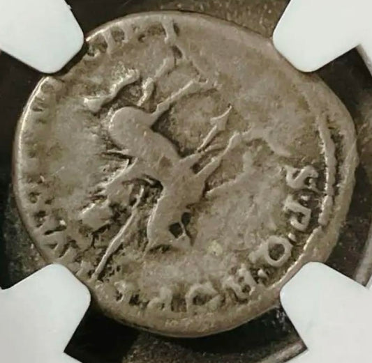 ローマ帝国 トラヤヌス帝 デナリウス銀貨【AD98-117｜NGC VG｜AR Denarius】