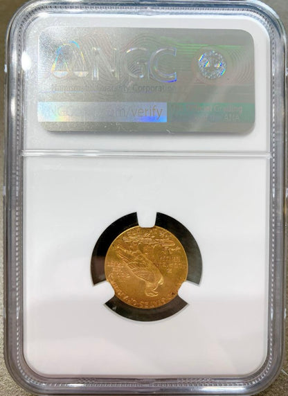 1912年 アメリカ $2.5 インディアン金貨【MS61｜NGC鑑定】