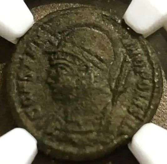 ローマ帝国 コンスタンティノポリス記念銅貨【Victoryタイプ｜c.AD 330–340｜NGC鑑定】
