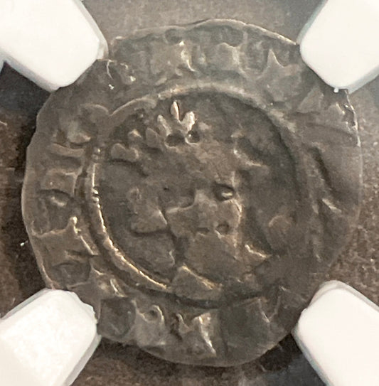 1279–1307年 イングランド エドワード1世 1/2ペニー銀貨【NGC F12｜中世イングランド貨幣】