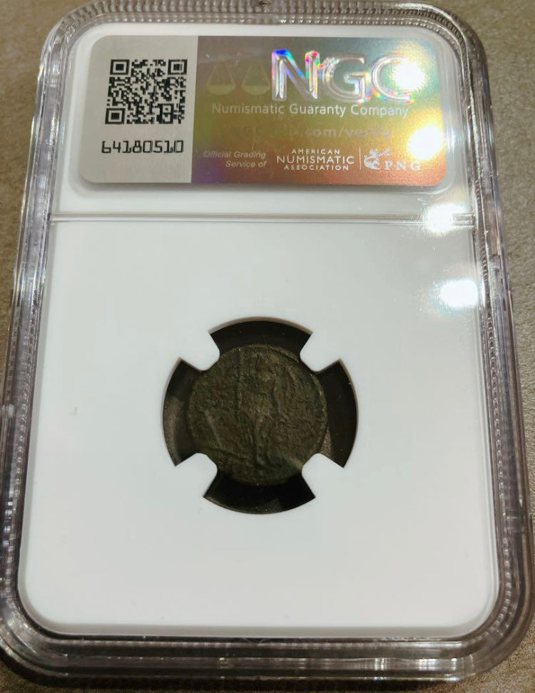 ローマ帝国 コンスタンティノポリス記念銅貨【Victoryタイプ｜c.AD 330–340｜NGC鑑定】