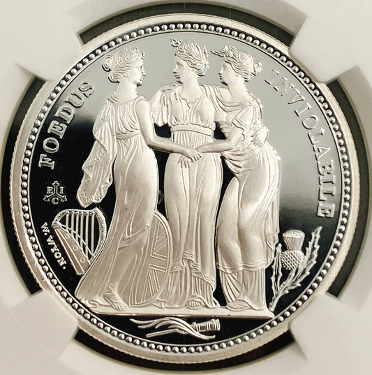 2021年 セントヘレナ「スリー・グレイセス」1ポンド銀貨【PF69UC｜First Releases｜NGC鑑定】