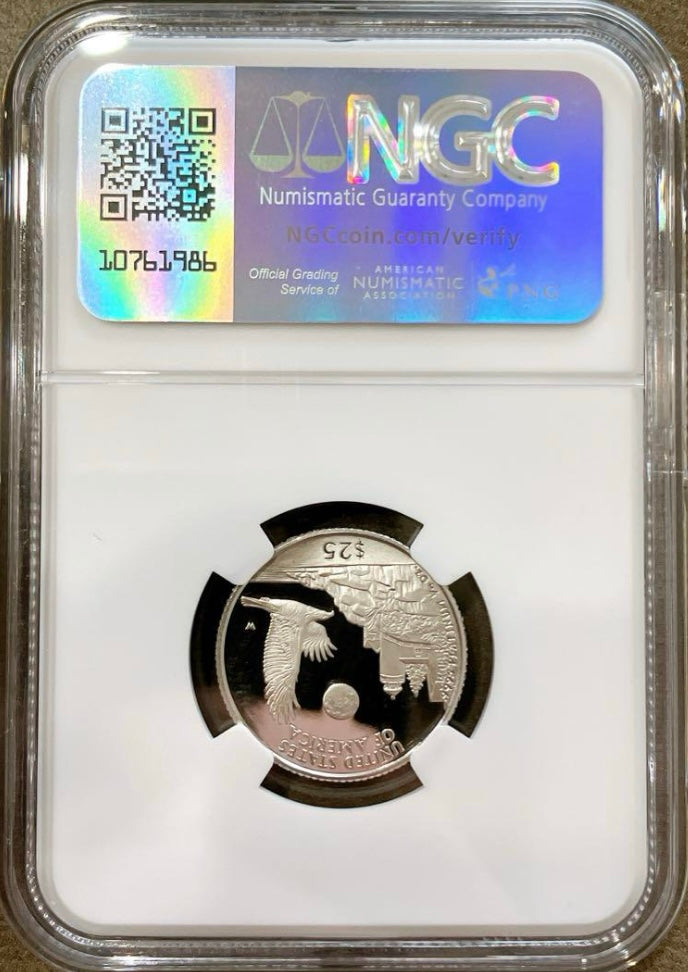 1998年 アメリカ プラチナ・イーグル $25【PF70 ULTRA CAMEO｜NGC鑑定】